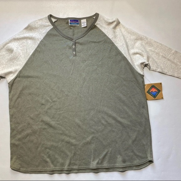 NWT Womens North Crest Long Sleeve Size 18-20 Green Khaki Hiking Casual Shirt - Picture 2 of 6